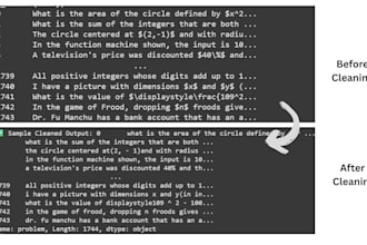 clean your ai train and test datasets using pandas