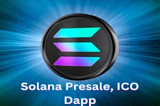 develop solana memecoin token, presale website, staking website, smart contract