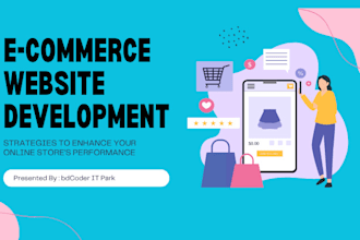 design and develop ecommerce online store website