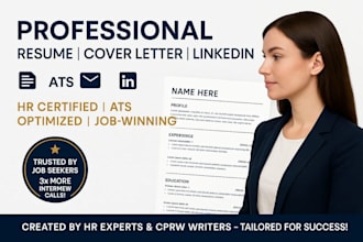 offer professional resume writing, cover letter, linkedin
