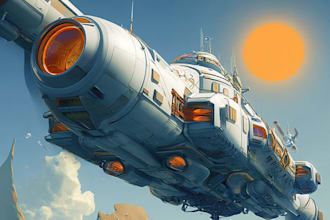 make spaceship concept art for you