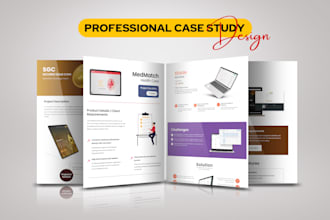 case study design ,company flyer or brochure