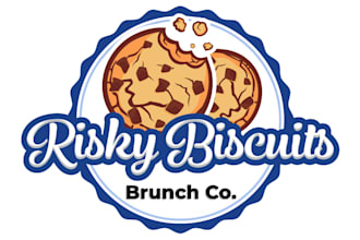 create a fantastic biscuits logo design
