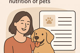do expert pet care and nutrition articles as a veterinarian