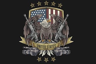 design a proffesional veteran logo