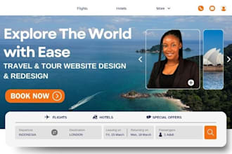travel website, tour travel agency website, tourism website, booking website