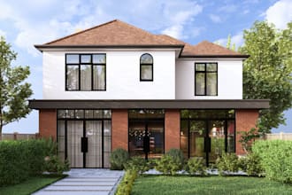 do 3d modeling and construction drawings in revit, sketchup or cad
