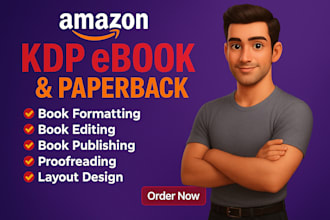 book formatting, publishing for amazon KDP