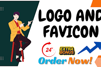 do logo and  favicon for your any company and apps in 24h with bonus