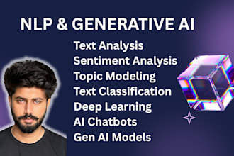 do text analysis, sentiment analysis, nlp, generative ai projects using python