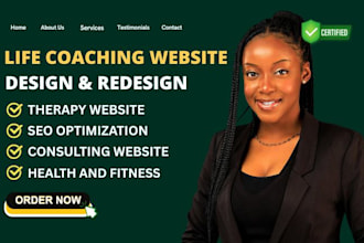 build life coach website career website consulting website therapy website