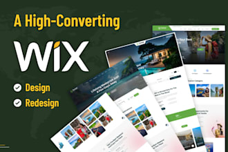 design a high converting wix website and wix website redesign