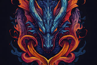 draw a fantasy game logo and branding