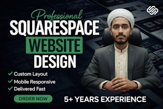build squarespace website, create squarespace website design