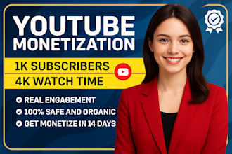do complete youtube channel monetization promotion