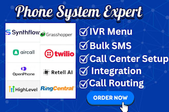 setup ringcentral 3cx twilio vitalpbx freepbx aircall voip vicidial ai chatbot