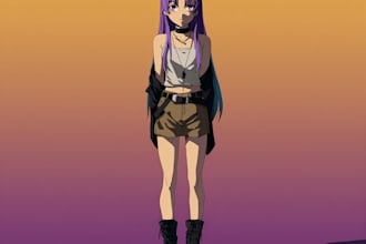 make your as anime character style
