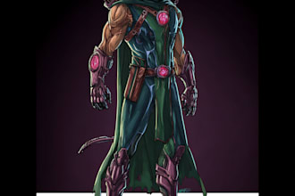 create your fantasy science fiction superhero character