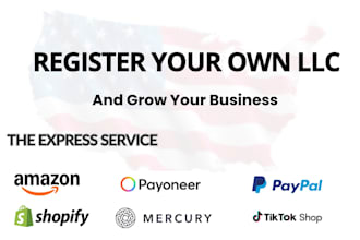 register your US llc and provide all formation documents