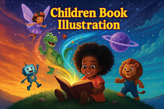 children story book illustration children story children story book illustration