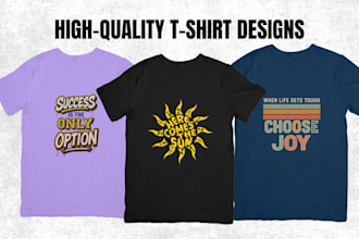 do custom graphic and typography design t shirt for your brand or pod store