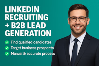 linkedin recruiting, lead generation, sourcing and list building