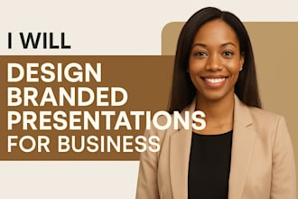 design branded presentation slides for business