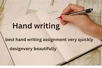 write neat and aesthetic handwritten assignments or notes