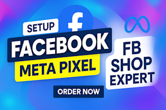 fix or setup facebook pixel conversion API, setup meta pixel ig or fb shop setup