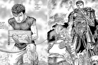 draw comic manga art, anime comic manga page artist manga illustration character