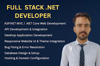 develop asp dot net mvc and dot net core website in c sharp