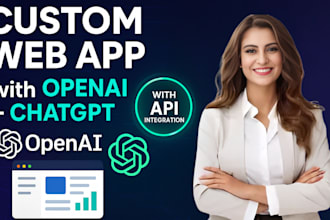 develop a custom web app with the openai and chatgpt API