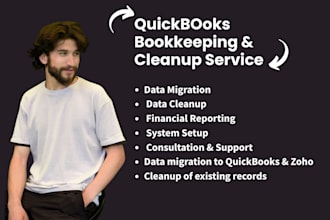 migrate data from any software to zoho books, quickbooks and xero