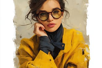 make your photo into a digital oil painting portrait art