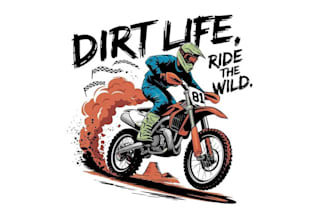 quality dirt bike logo with free source file