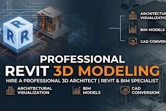 make 3d models on autocad or revit