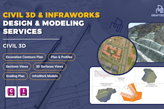 model infrastructure, roads, and bridges using civil 3d and infraworks