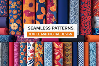 do seamless pattern design, textile pattern, fabric design