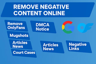 permanently remove mugshots cases articles news delete negative links on google