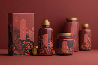 do  an astonishing cosmetic packaging and label design