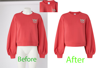 ghost mannequin or neck joint , dummy retouch in photoshop