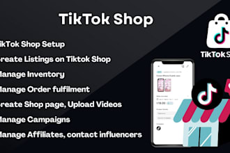 set up and manage your tiktok shop, tik tok affiliate  marketing