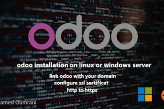 install and configure odoo on linux or windows server