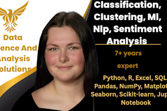 do classification, clustering, ml, nlp, sentiment analysis tasks