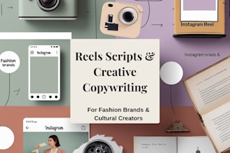 write scripts and copy for fashion and cultural brand
