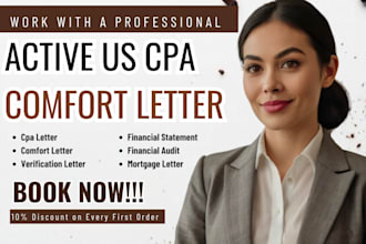 sign US CPA letter, forensic financial report, audit financial statements notary