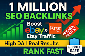 ebay or etsy store traffic promotion for boost ranking
