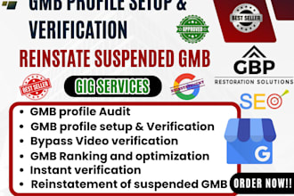 reinstate, do google business profile verification and fix suspended gmb profile