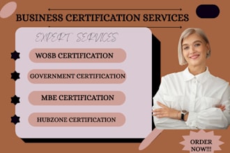 prepare your business certification, wosb, mbe, sba, hubzone certification, 8a