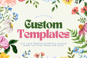 design editable canva templates for your social media or business